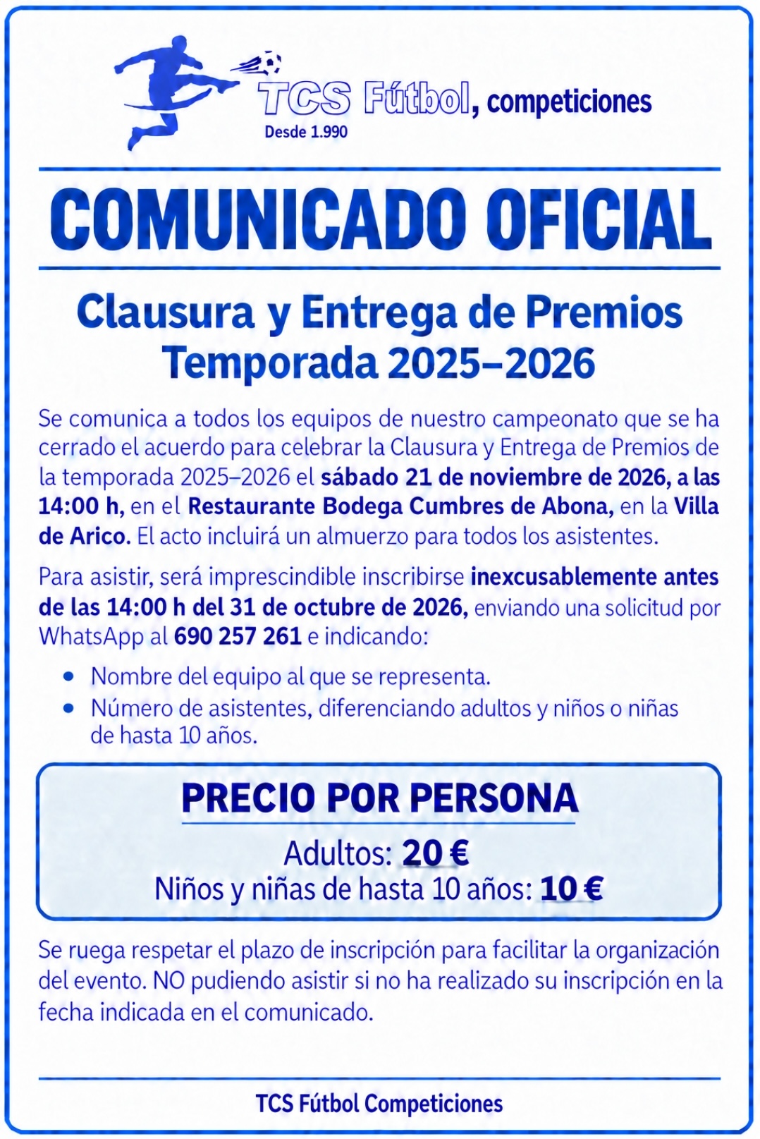 Entregas por clubes